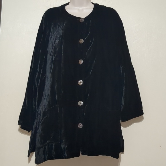 David Dart Force One Jackets & Blazers - Vintage David Dart Neiman Marcus black Velvet Women's Jacket Size L